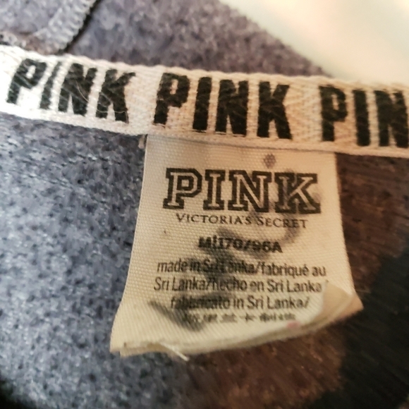 PINK VICTORIA'S SECRET Grey Pullover Hoodie KIO7R - Picture 3 of 11